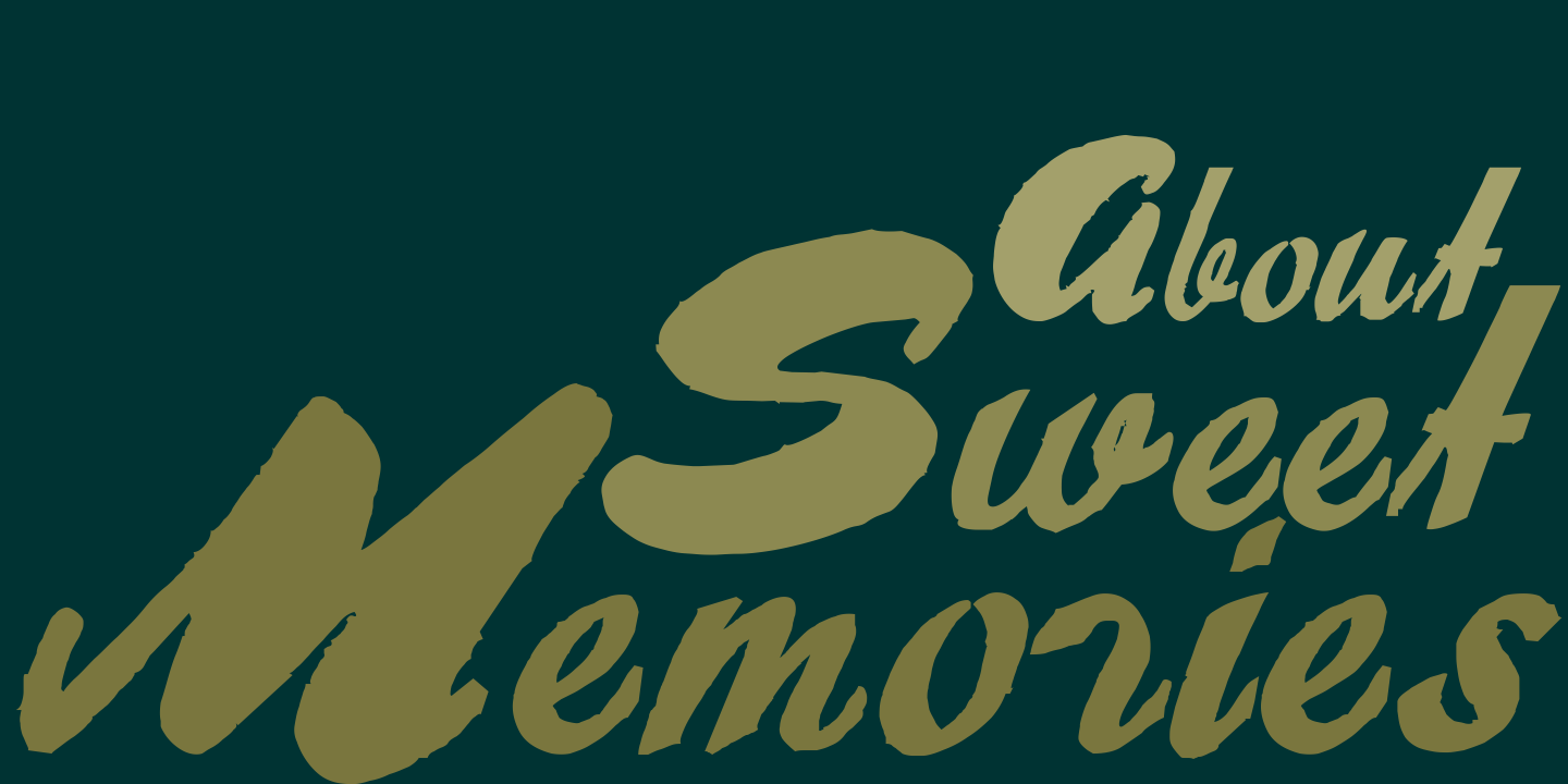 About Sweet Memories font